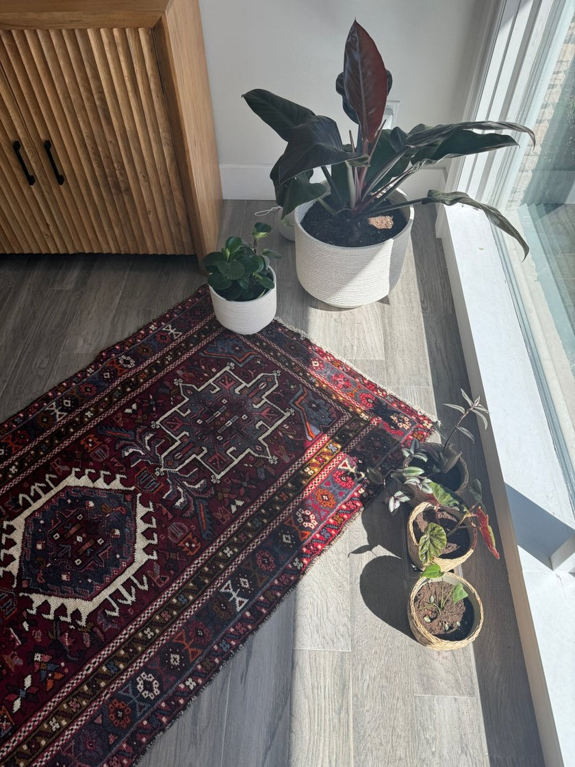 Persian Karaja Runner Rug | 3' 1