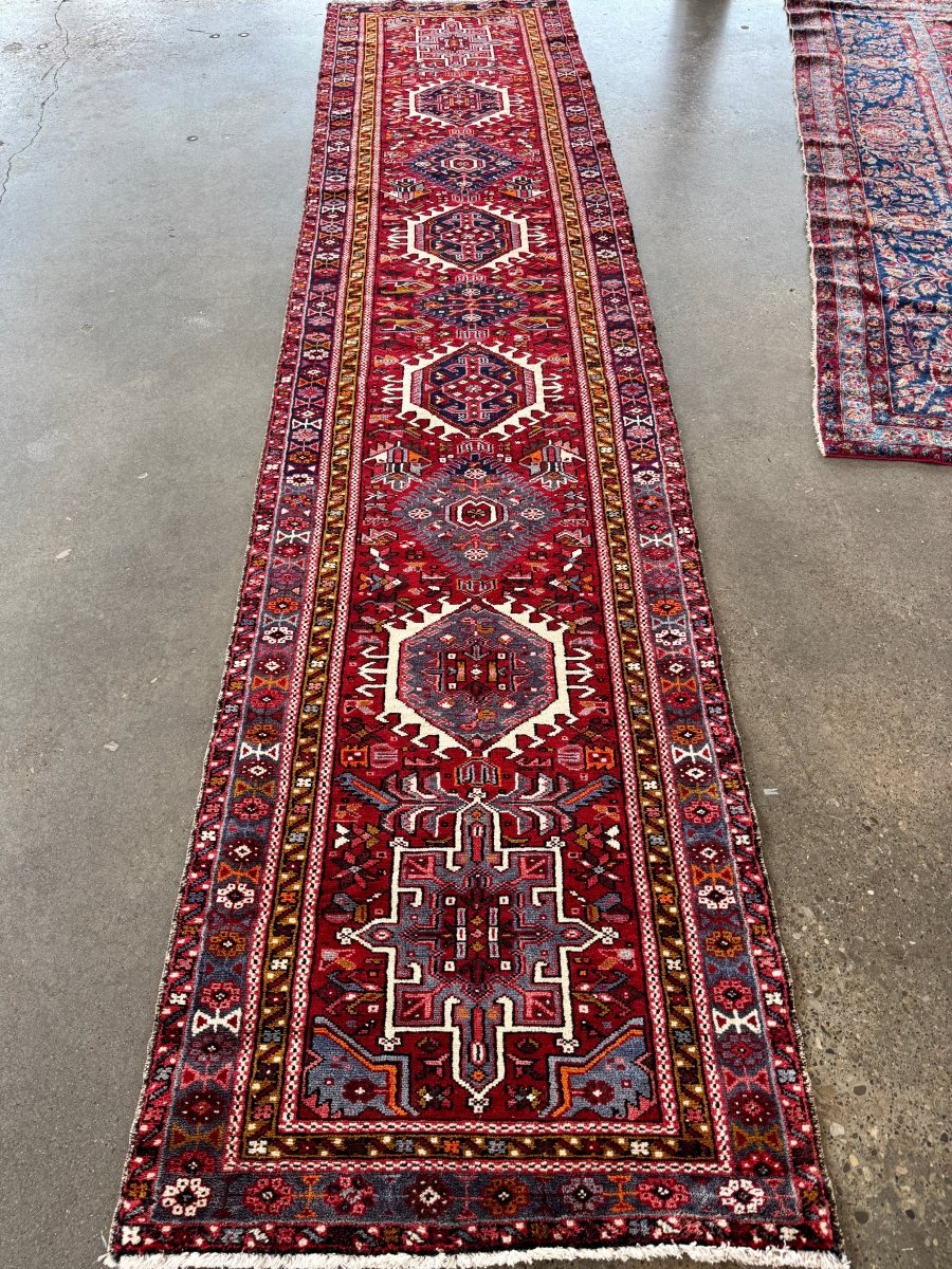 Persian Karaja Runner Rug | 3' 1