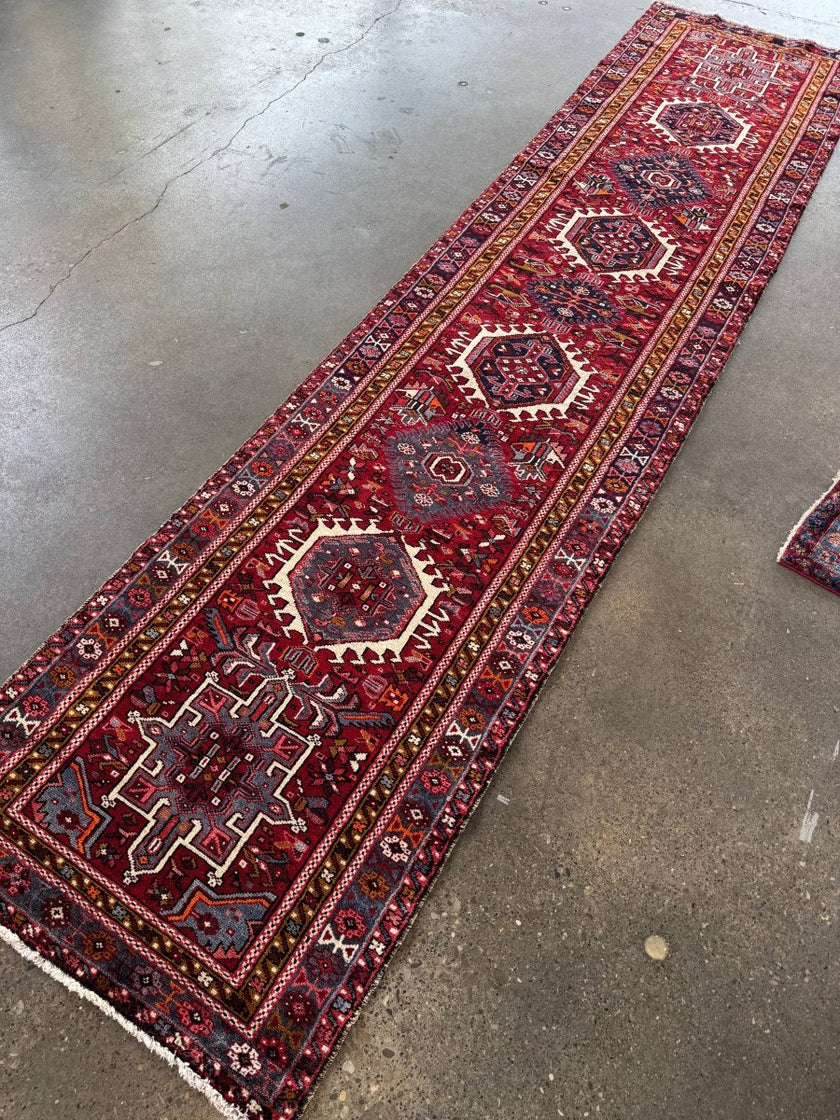 Persian Karaja Runner Rug | 3' 1