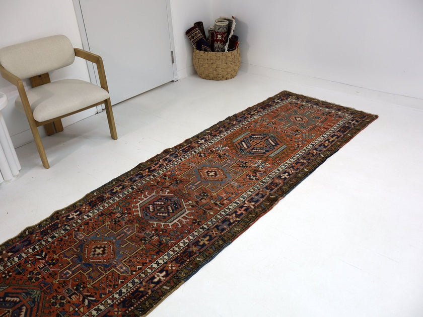 Persian Karaja Runner Rug | 3' 4