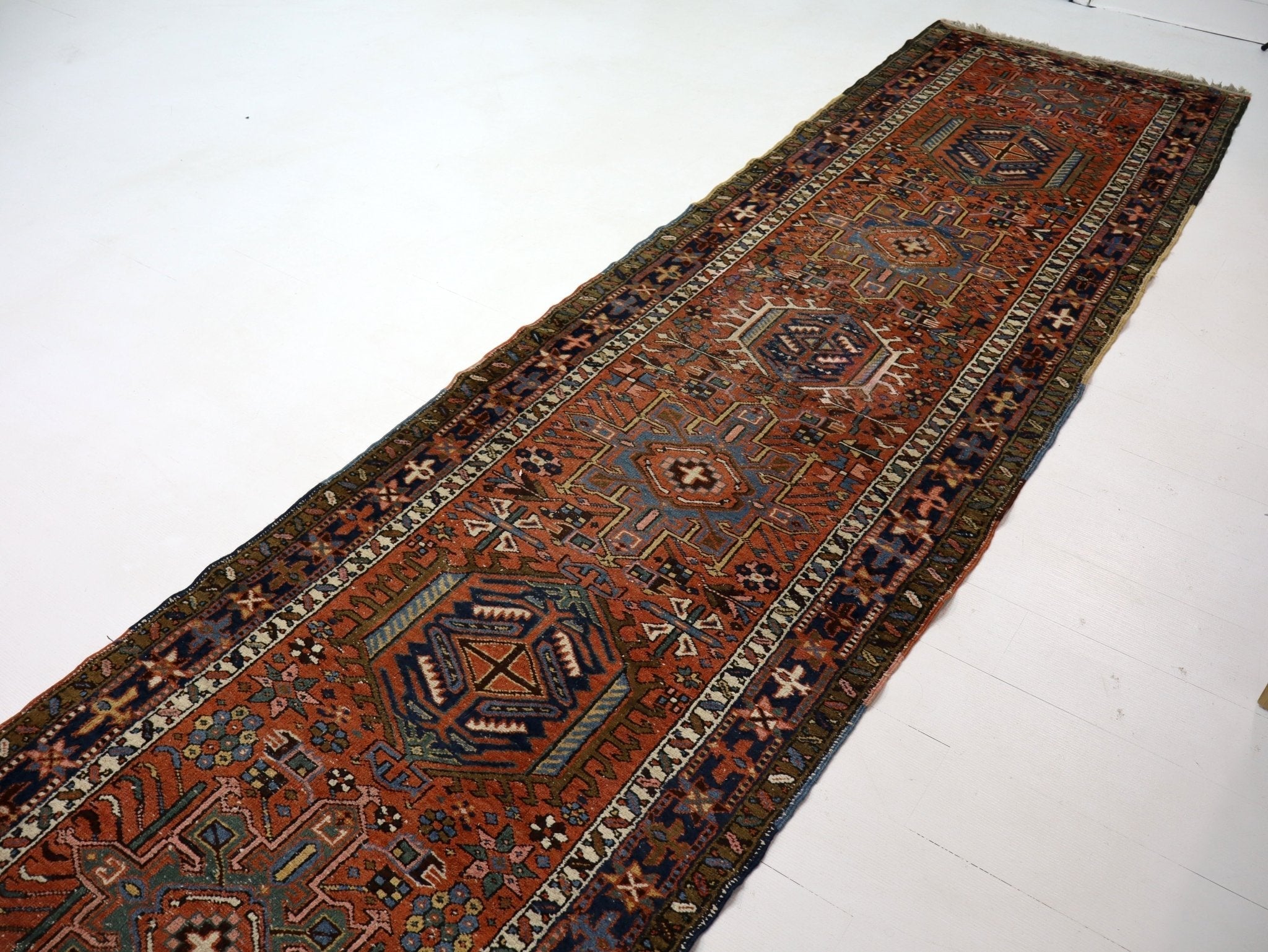 Persian Karaja Runner Rug | 3' 4