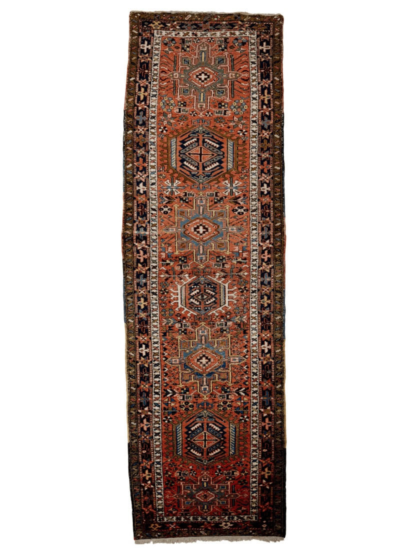 Persian Karaja Runner Rug | 3' 4