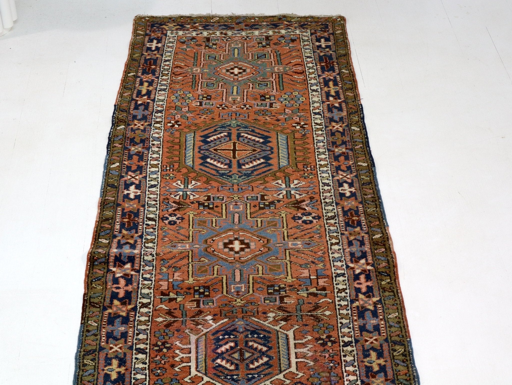 Persian Karaja Runner Rug | 3' 4