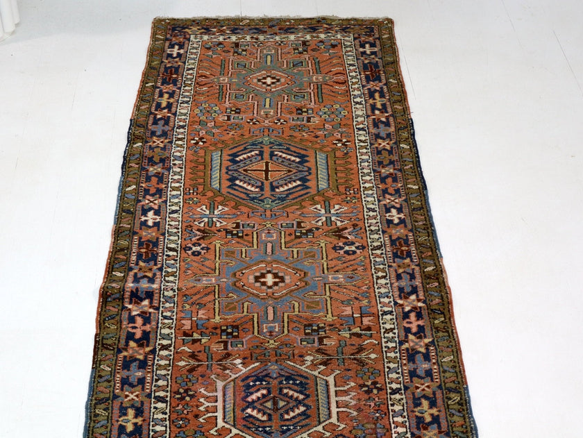 Persian Karaja Runner Rug | 3' 4