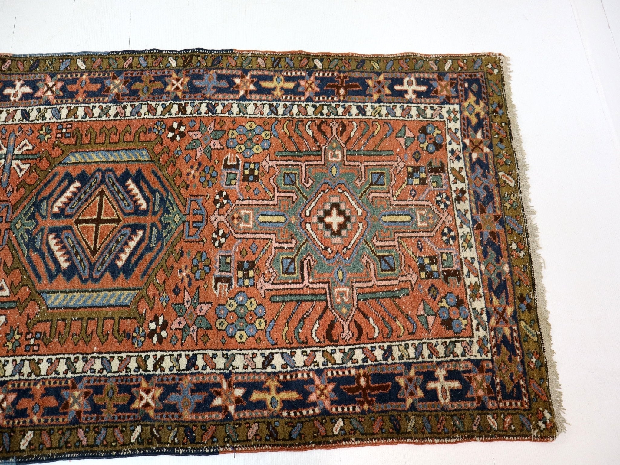 Persian Karaja Runner Rug | 3' 4