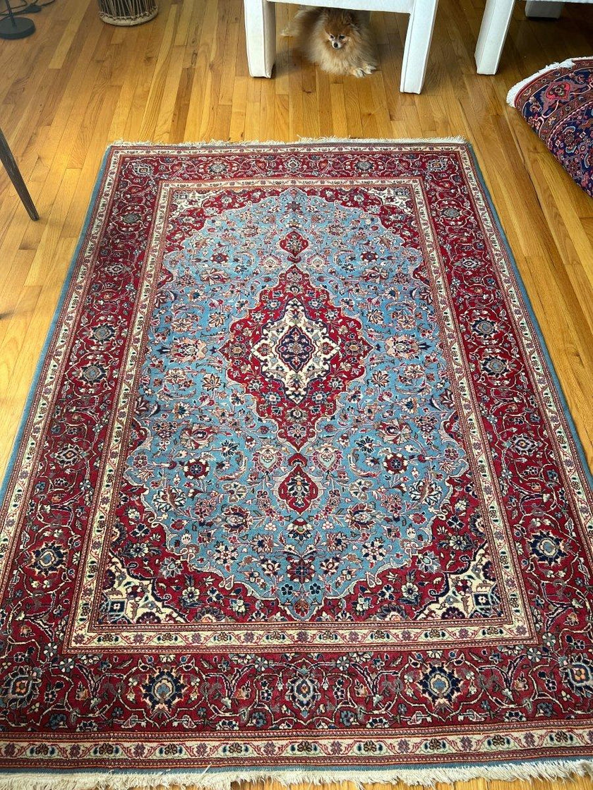 Persian Kashan (or Yazd) Rug | 6' 6