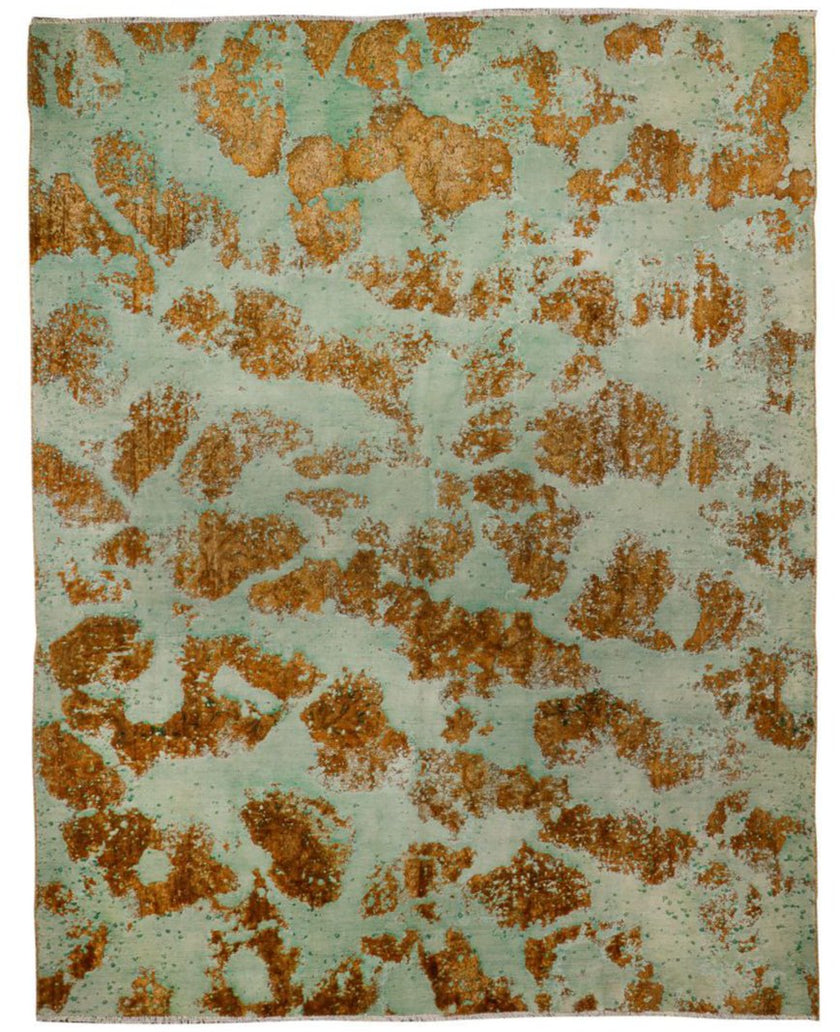 Persian Kashan Overdyed Rug | 7' 5