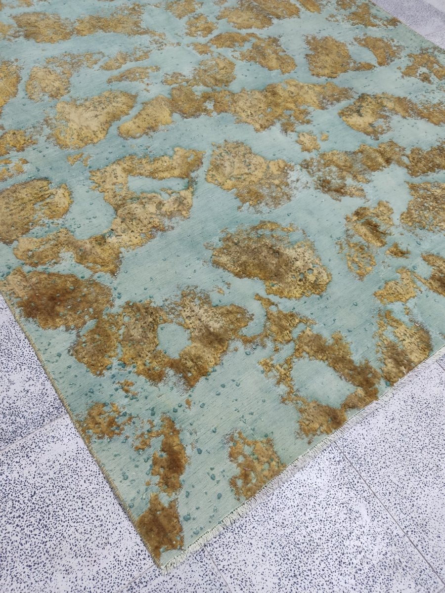 Persian Kashan Overdyed Rug | 7' 5