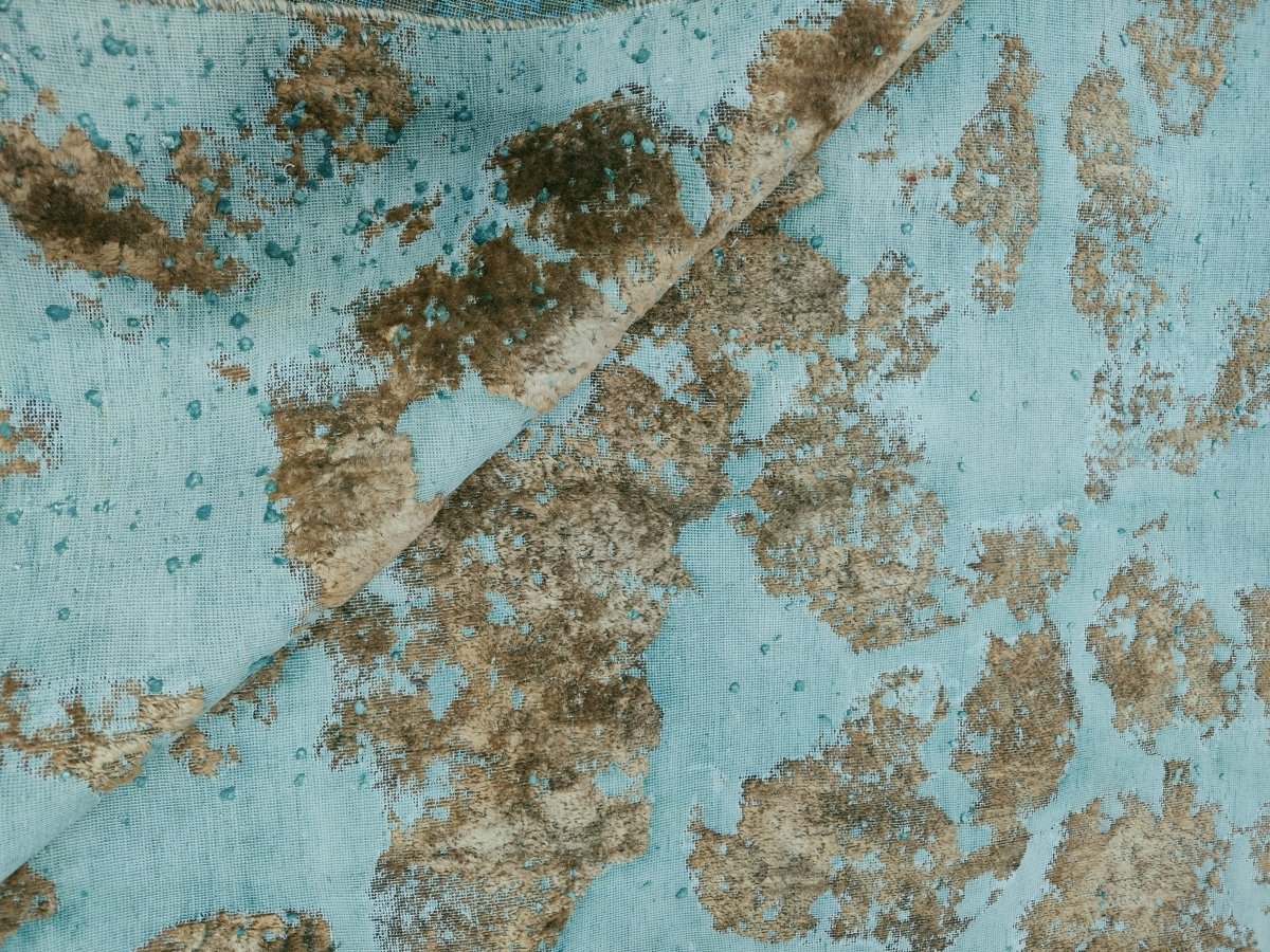 Persian Kashan Overdyed Rug | 7' 5