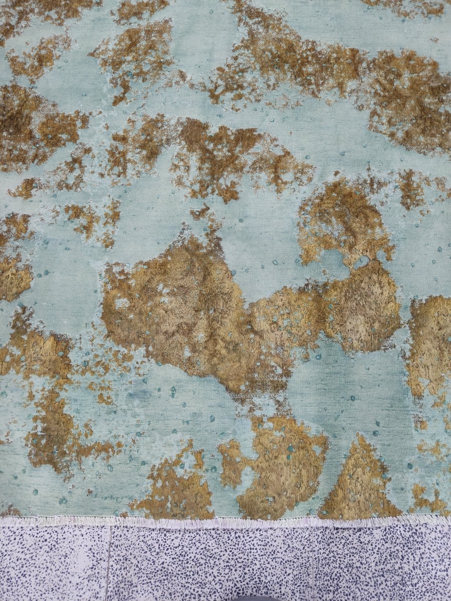 Persian Kashan Overdyed Rug | 7' 5