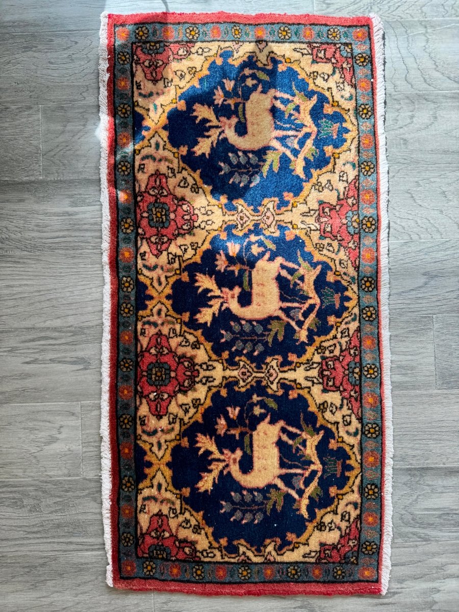 Persian Kashan Rug | 1' 6