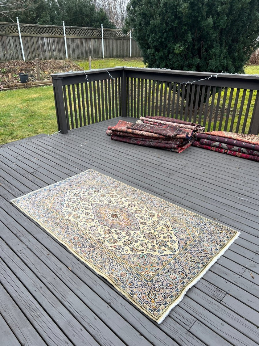 Persian Kashan Rug 1/2 | 6' x 3' 5