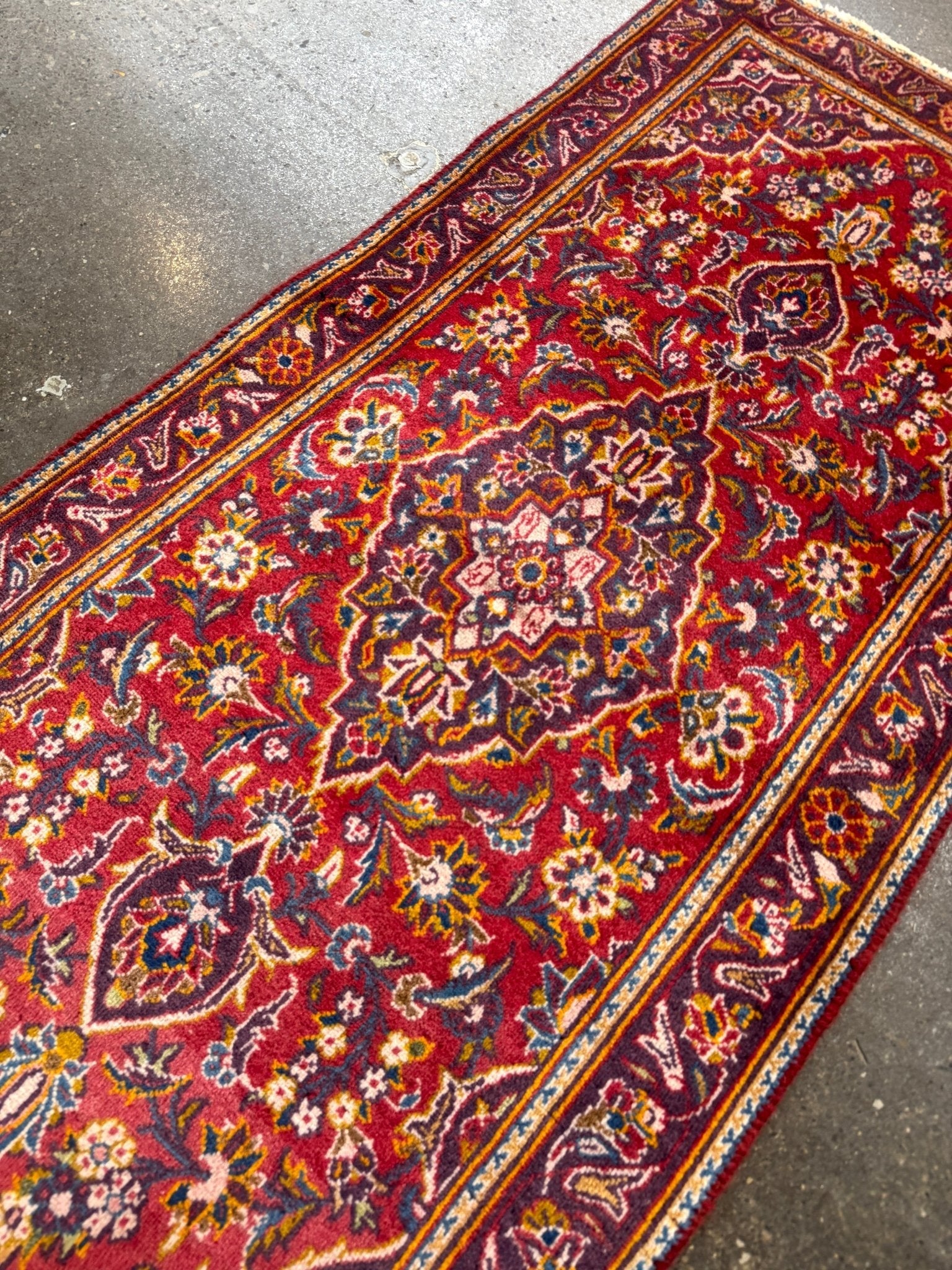 On Hold - Persian Kashan Rug | 2' 1