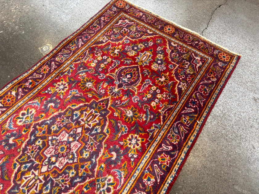 On Hold - Persian Kashan Rug | 2' 1