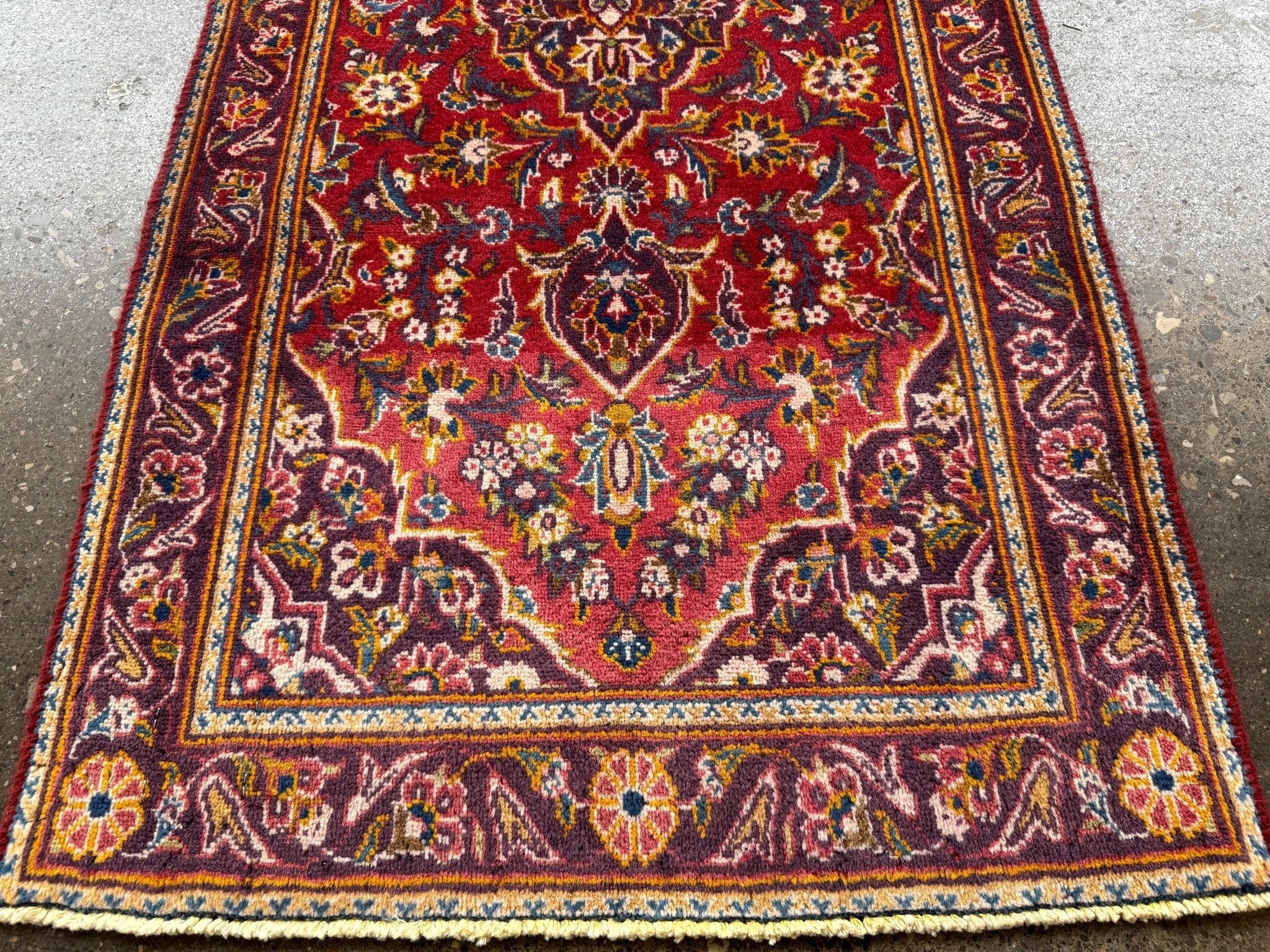 On Hold - Persian Kashan Rug | 2' 1
