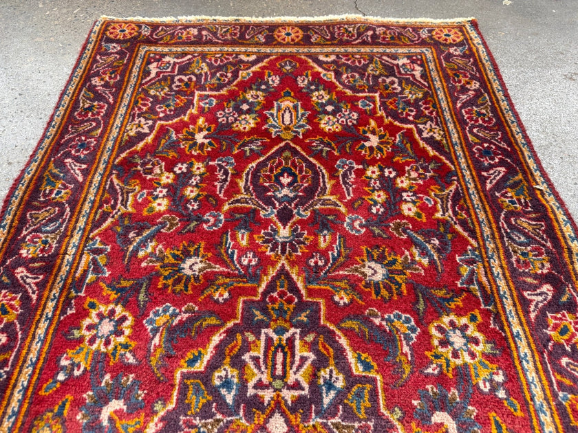 On Hold - Persian Kashan Rug | 2' 1