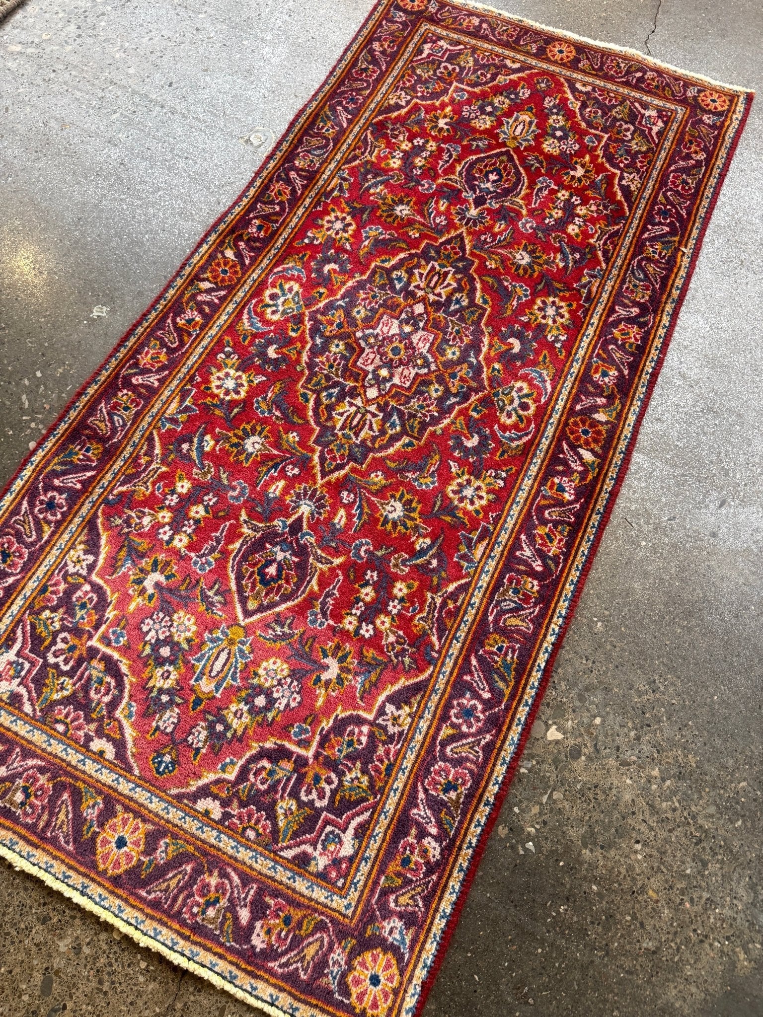 On Hold - Persian Kashan Rug | 2' 1