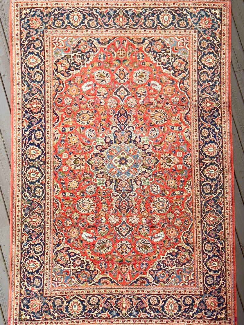 Persian Kashan Rug | 6' 7