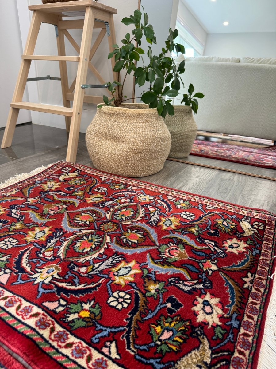 Persian Kashan Twin Rugs | 2' 2