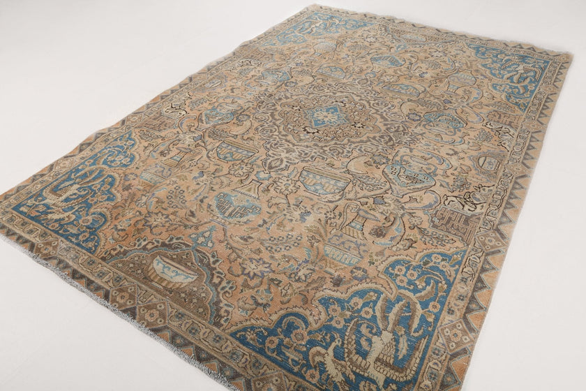 Persian Kashmar Rug | 6' 4