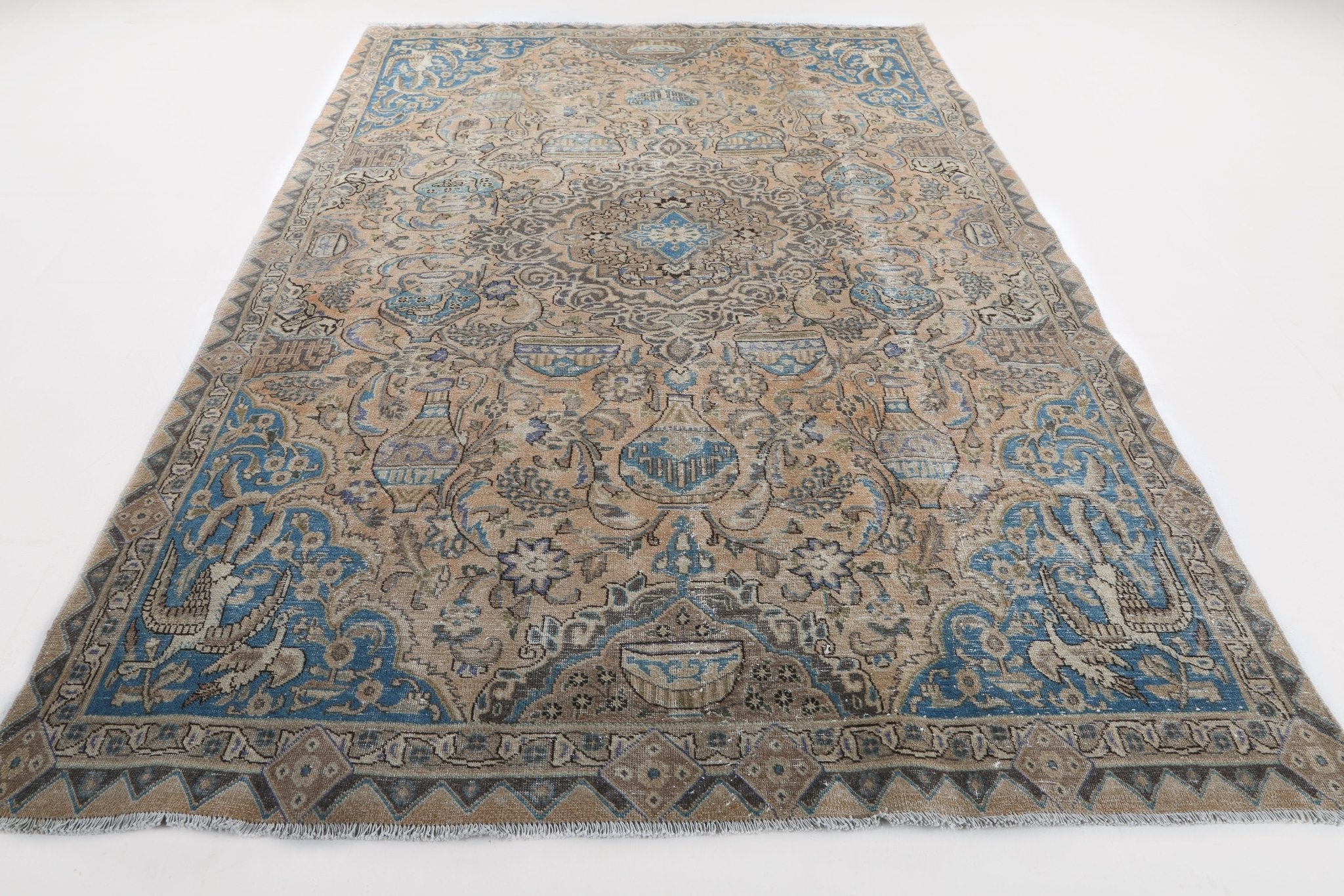 Persian Kashmar Rug | 6' 4