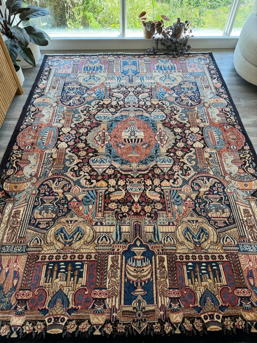 Persian Kashmar Rug | 6' 7