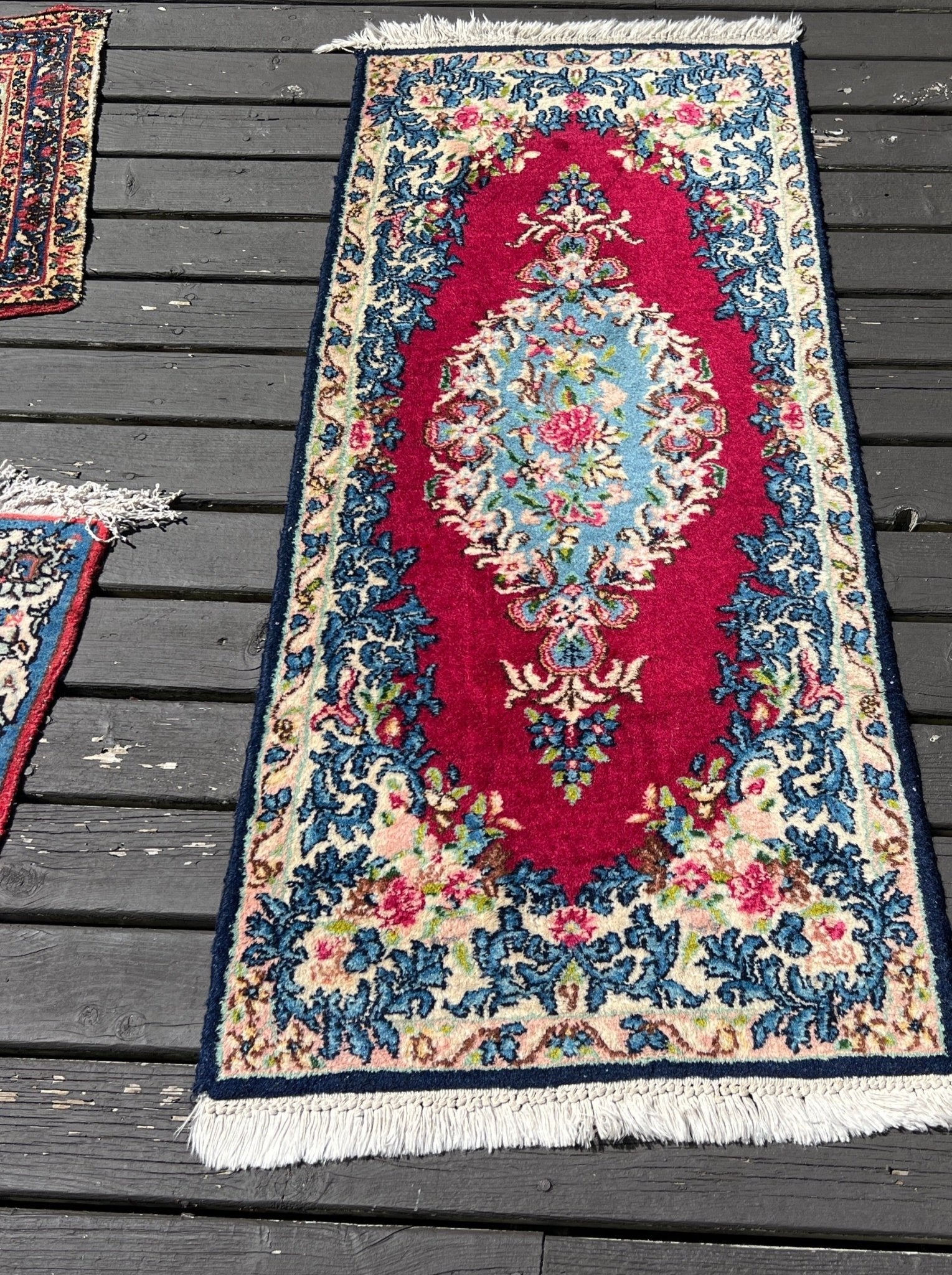 Persian Kerman Rug | 1' 7