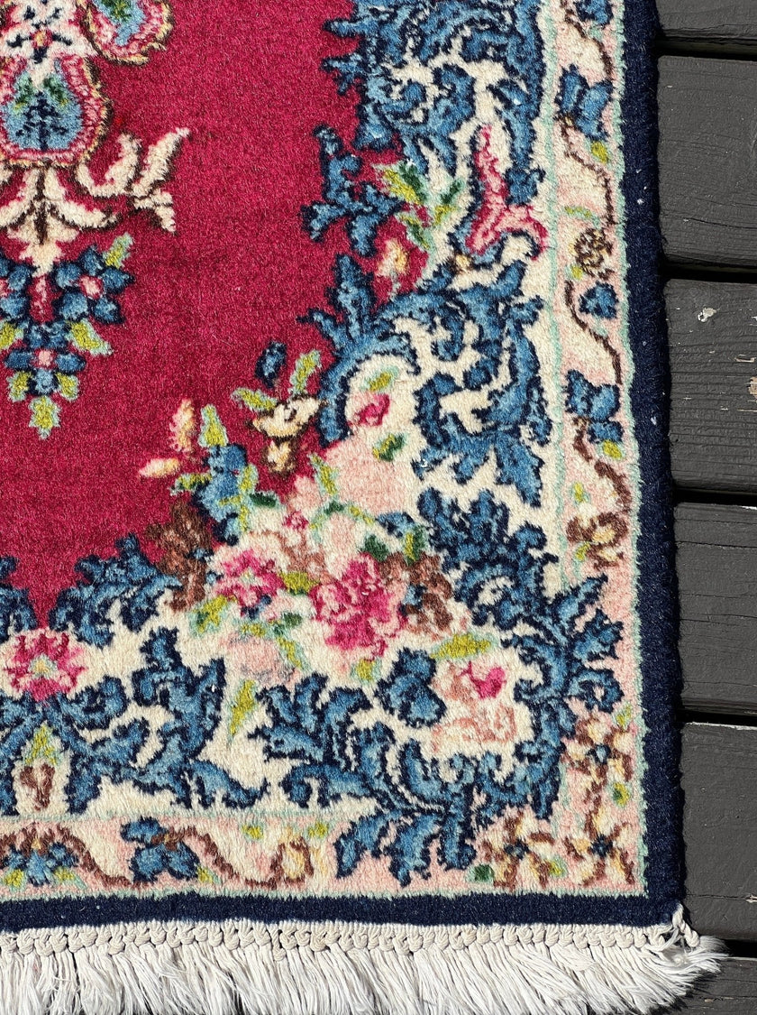 Persian Kerman Rug | 1' 7