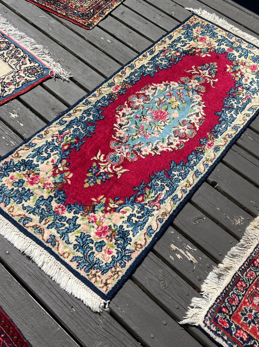 Persian Kerman Rug | 1' 7