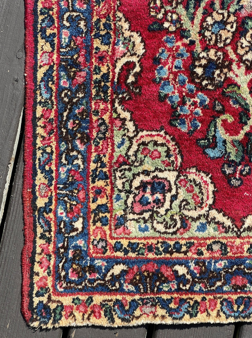 Persian Kerman Rug | 1' 8