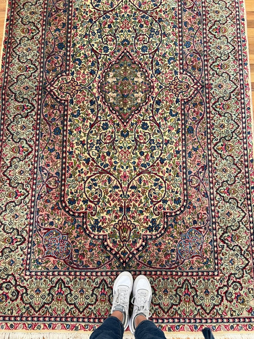 Persian Kerman Rug | 4' 9