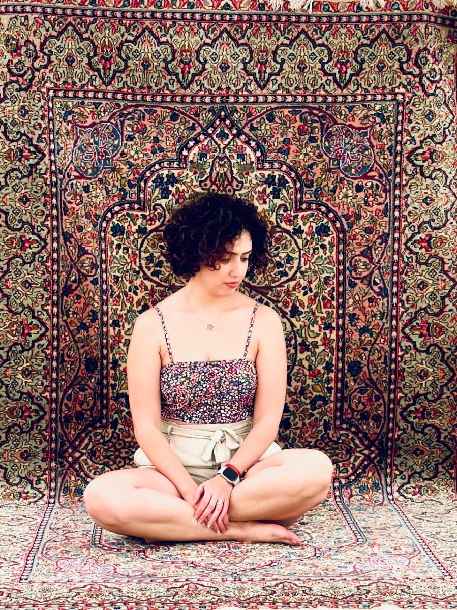 Persian Kerman Rug | 4' 9