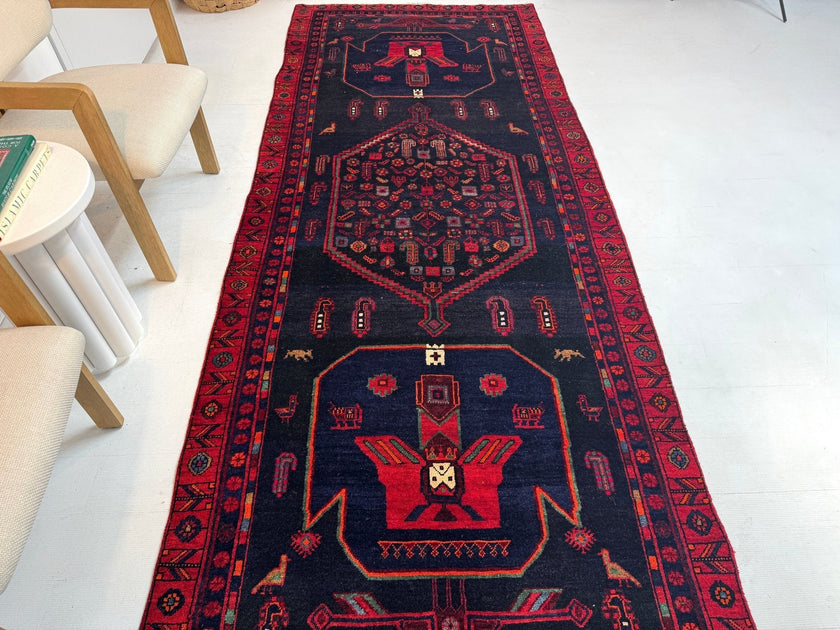 Persian Kurdi Rug | 4' 4” x 11' 2