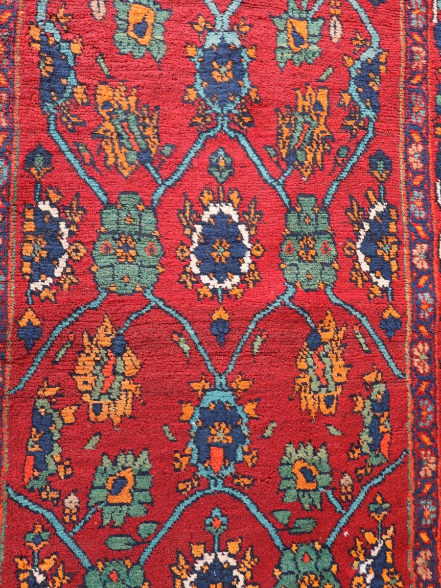 Persian Kurdish Bidjar Runner Rug | 3' 8