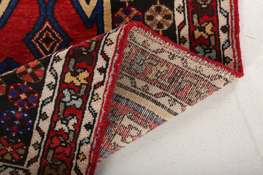 Persian Mazlaghan Rug | 2' 7