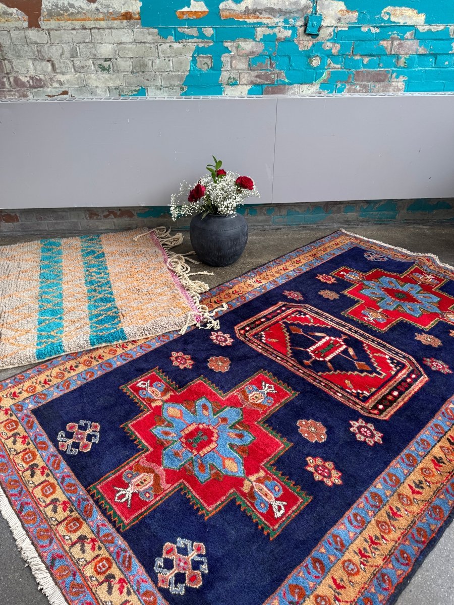 Persian Meshkin Rug | 4' 11