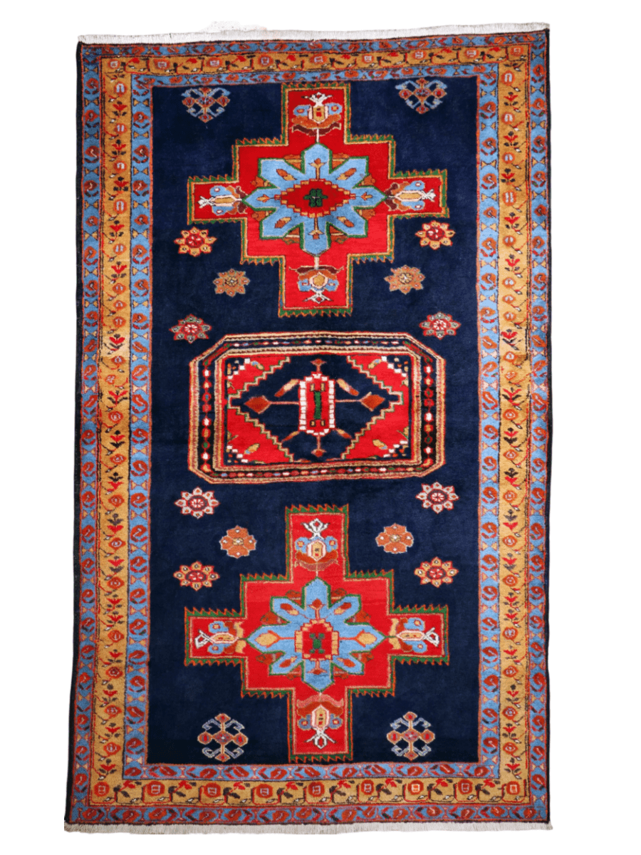 Persian Meshkin Rug | 4' 11