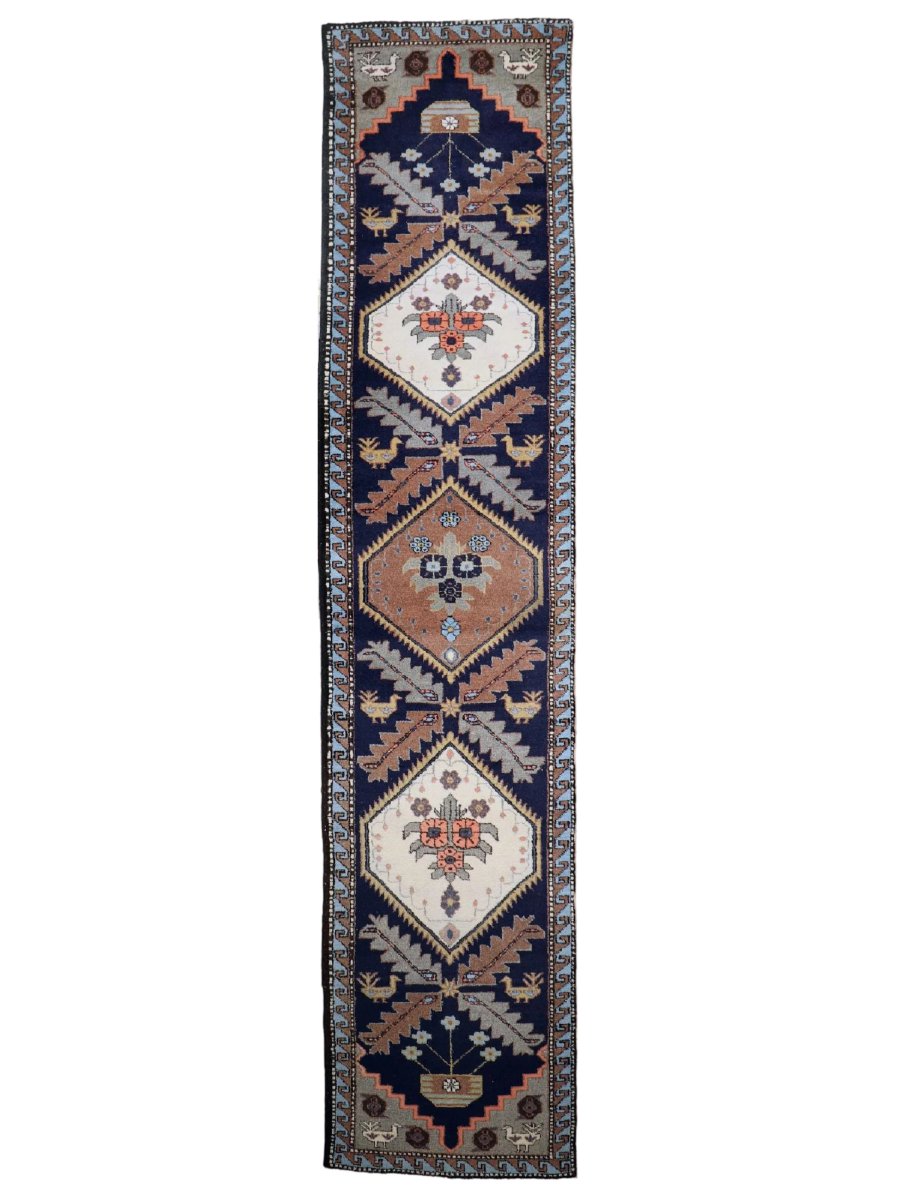 Persian Meshkin Runner Rug | 2' 5