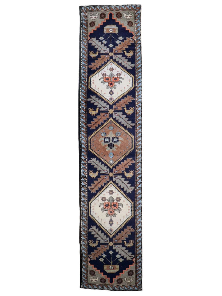 Persian Meshkin Runner Rug | 2' 5