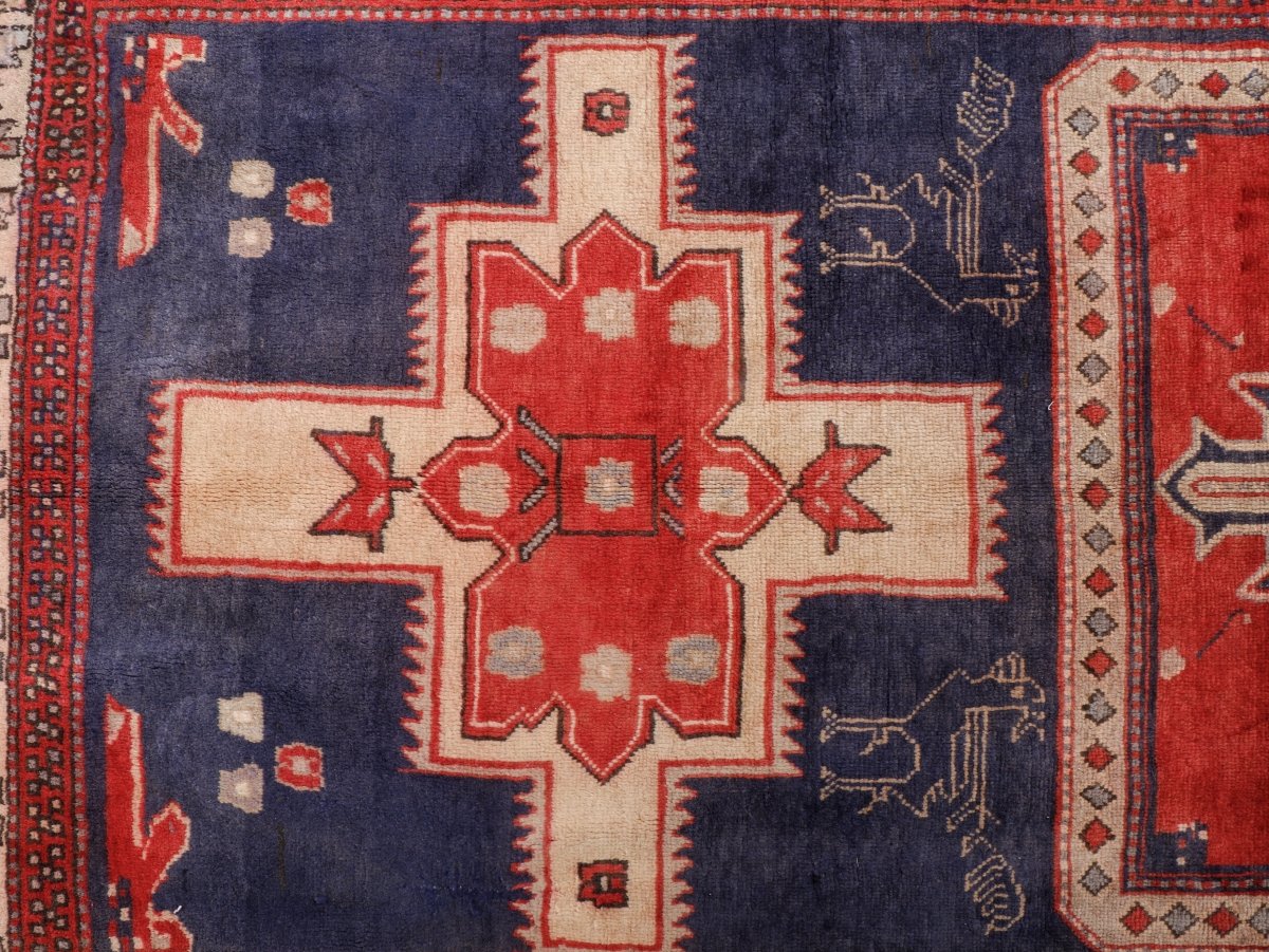 Persian Meshkin Runner Rug | 3' 11” x 10' 7