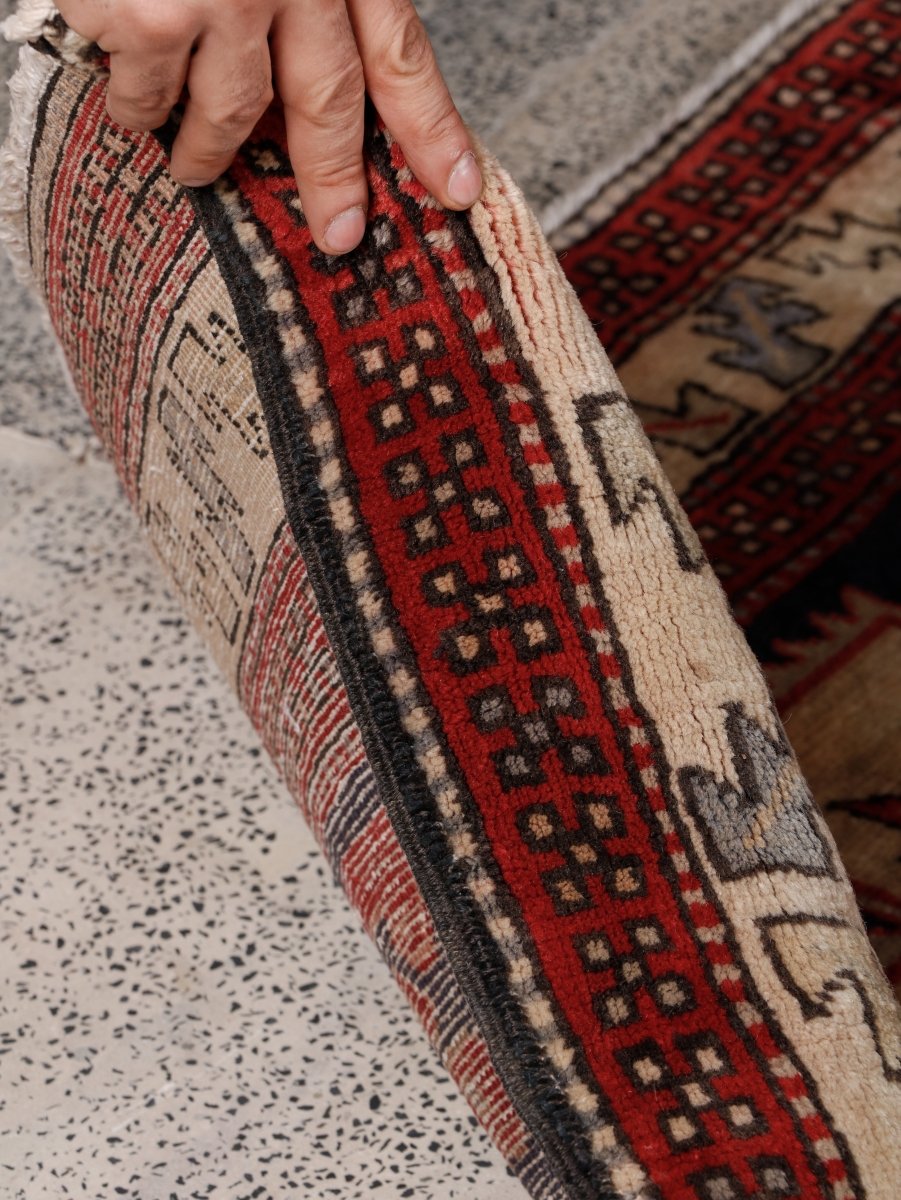 Persian Meshkin Runner Rug | 3' 11” x 10' 7