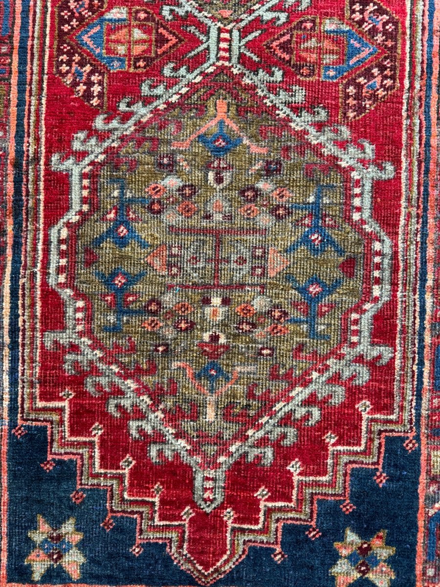 Persian Meshkin Runner Rug | 3' 3
