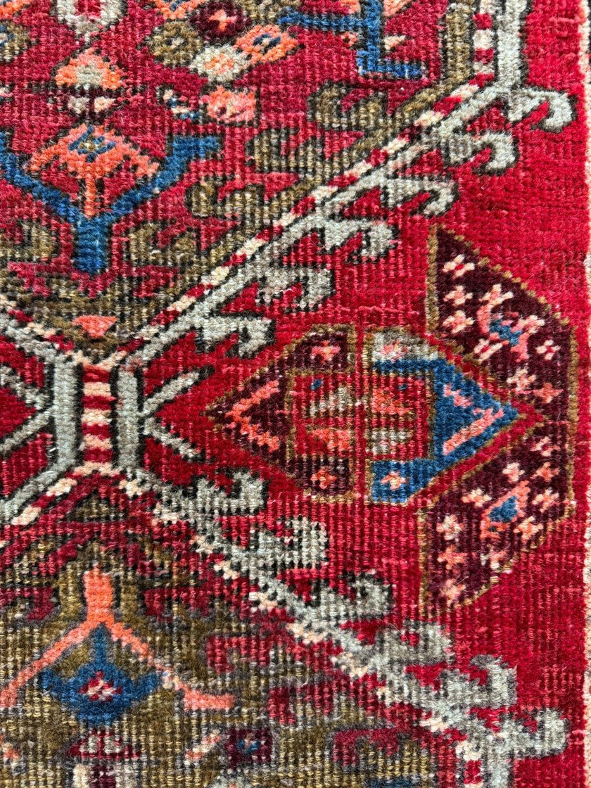 Persian Meshkin Runner Rug | 3' 3