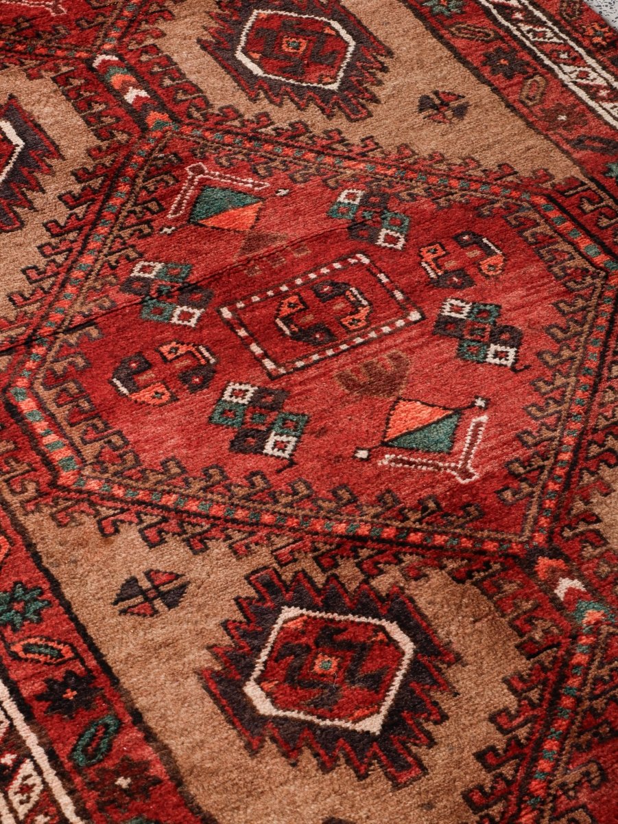 Persian Meshkin Runner Rug | 3' 6” x 13' 4