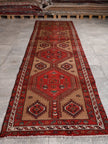 Persian Meshkin Runner Rug | 3' 6” x 13' 4
