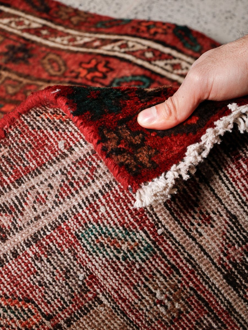 Persian Meshkin Runner Rug | 3' 6” x 13' 4
