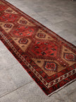 Persian Meshkin Runner Rug | 3' 6” x 13' 4