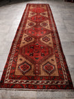 Persian Meshkin Runner Rug | 3' 6” x 13' 4