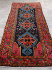 Persian Meshkin Runner Rug | 3' 7” x 9' 10