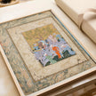 Persian Miniature Art Print: Princely Hawking Party Giclee